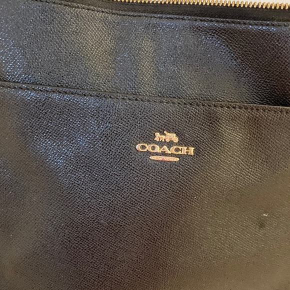 Coach Black Crossbody Bag with Gold Accents - Picture 2 of 4